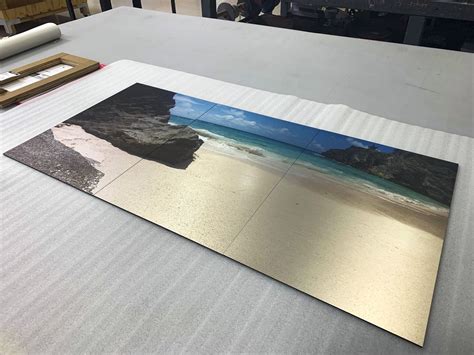 photos printed on metal sheets